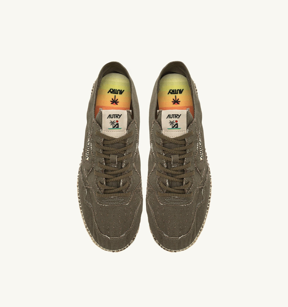 AUTRY Espadrillas Sandy In Canvas Verde Militare