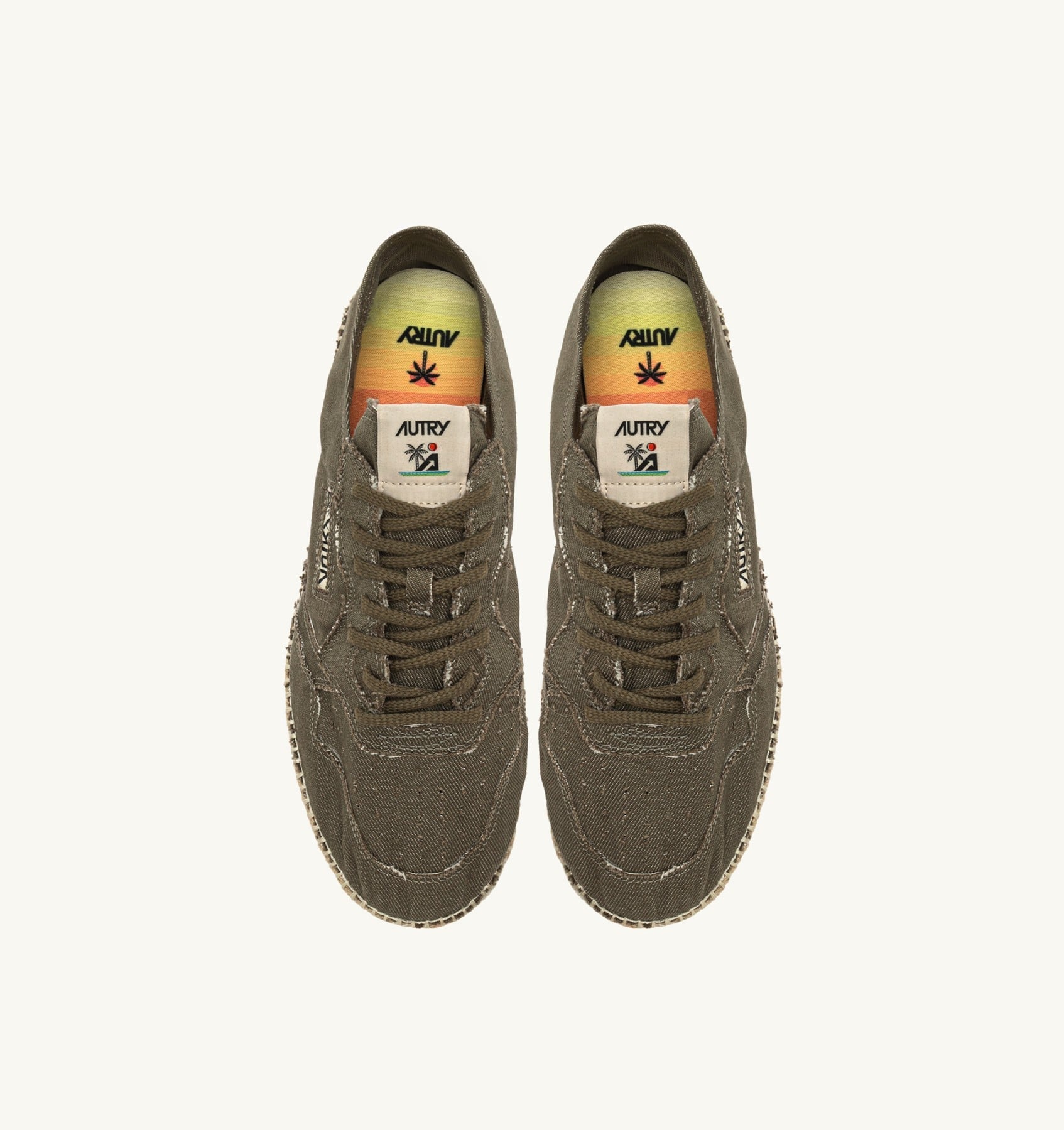 AUTRY Espadrillas Sandy In Canvas Verde Militare