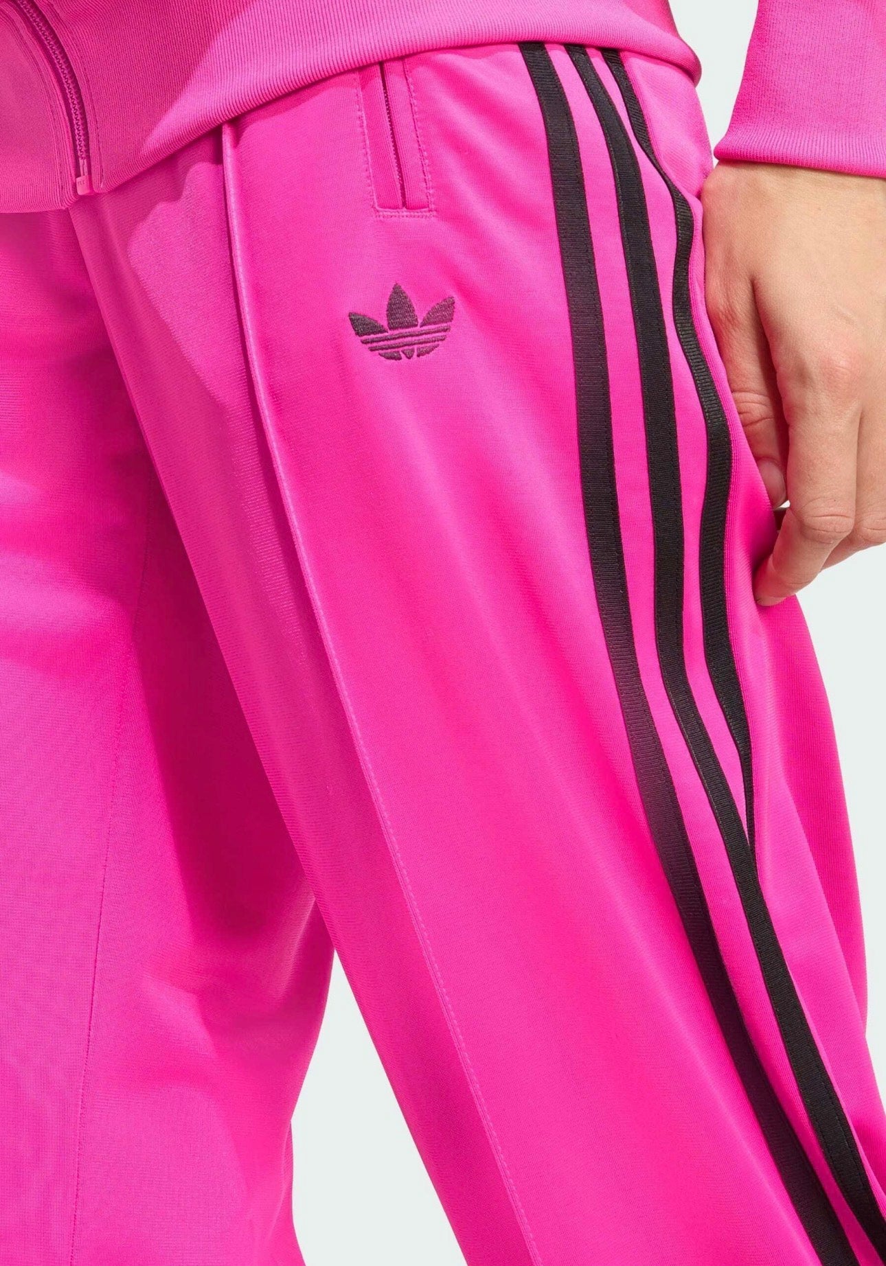 ADIDAS ORIGINALS Pantalone fondo largo Fucsia Unisex Strisce Nere Donna