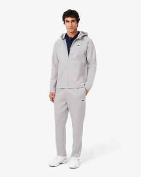 LACOSTE Tuta Completa Interlock Con Zip e Cappuccio Grigia