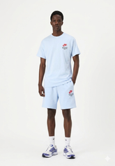 NIKE Completino T-Shirt Azzurra e Pantaloncino Azzurro