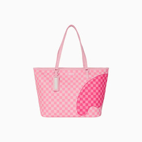 SPRAYGROUND BORSA Pink Sharks In Paris Patch Tote Rosa