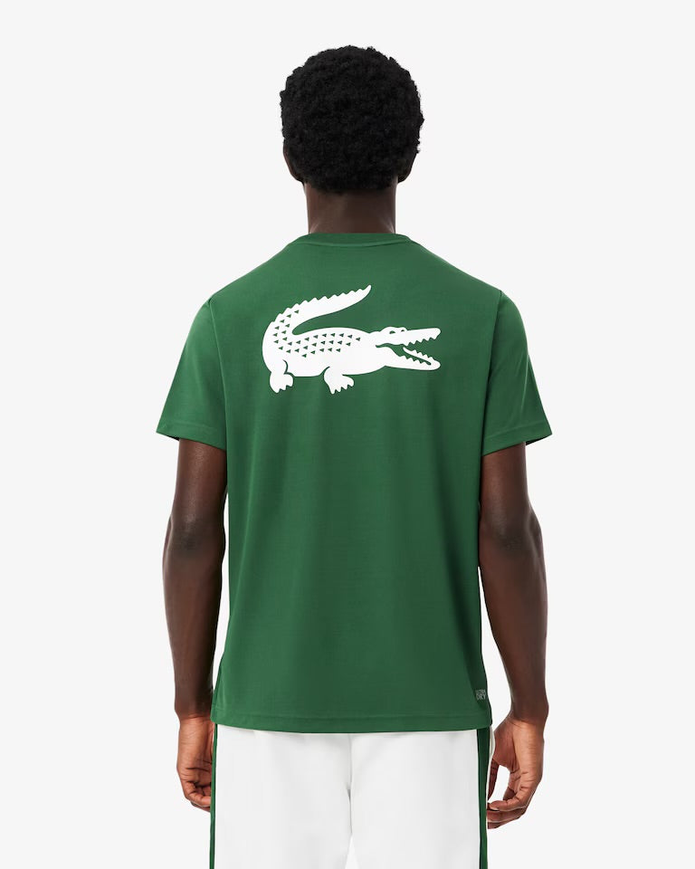 LACOSTE Completino Con Stampa Retro Verde/Bianco