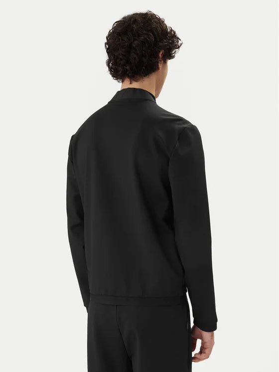EMPORIO ARMANI Tuta In Tessuto Tecnico Piquet Nera