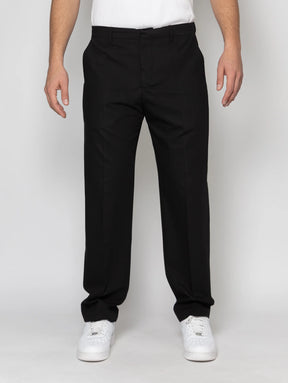 SOLDIER Pantalone Sartoriale Nero Fondo Largo