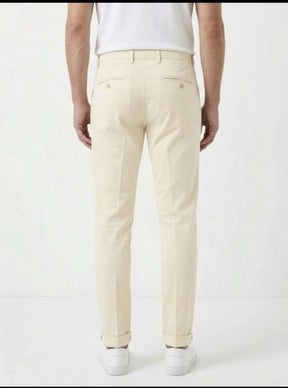 PIZETAONE Pantalone T.A. Skinny Panna