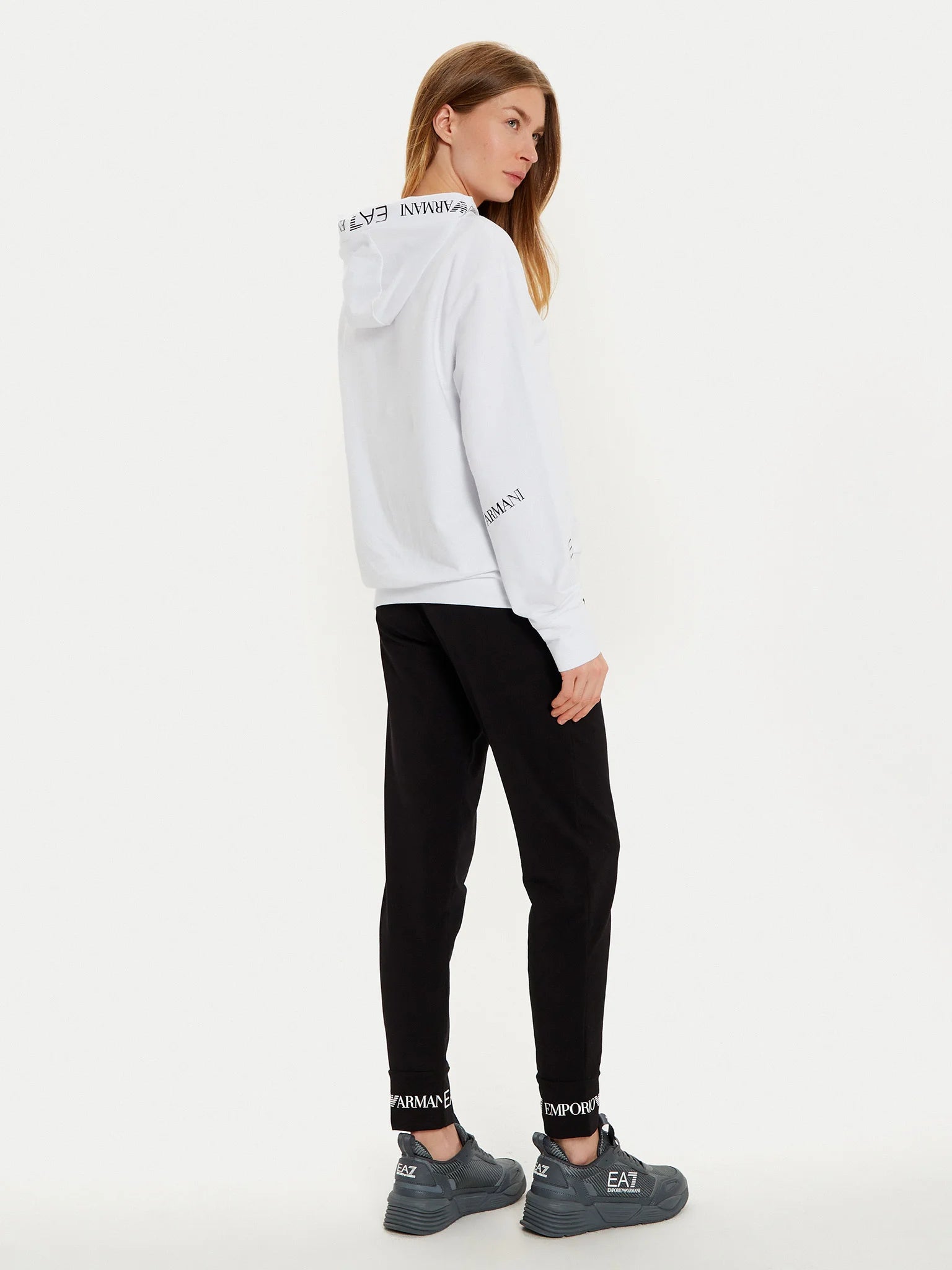 EMPORIO ARMANI TUTA BIANCA E NERA DONNA