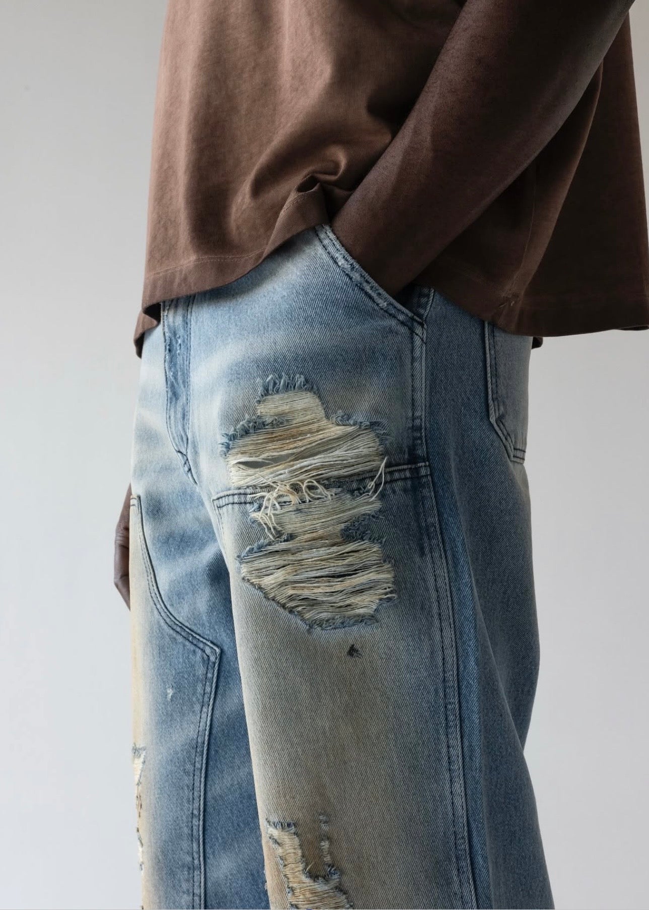 BLACK ISLAND Jeans Baggy Sabbiato