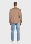 Blauer Giacca Lambert In Cotone Cammello