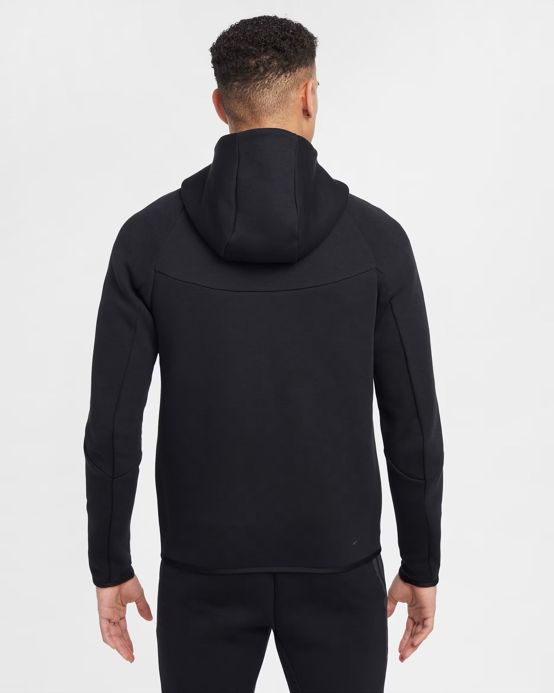NIKE Tuta Tech Fleece Con Cappuccio Nero