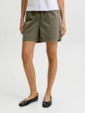 JJXX JXSKY  PANTALONCINO IN COTONE VERDE DONNA SS26