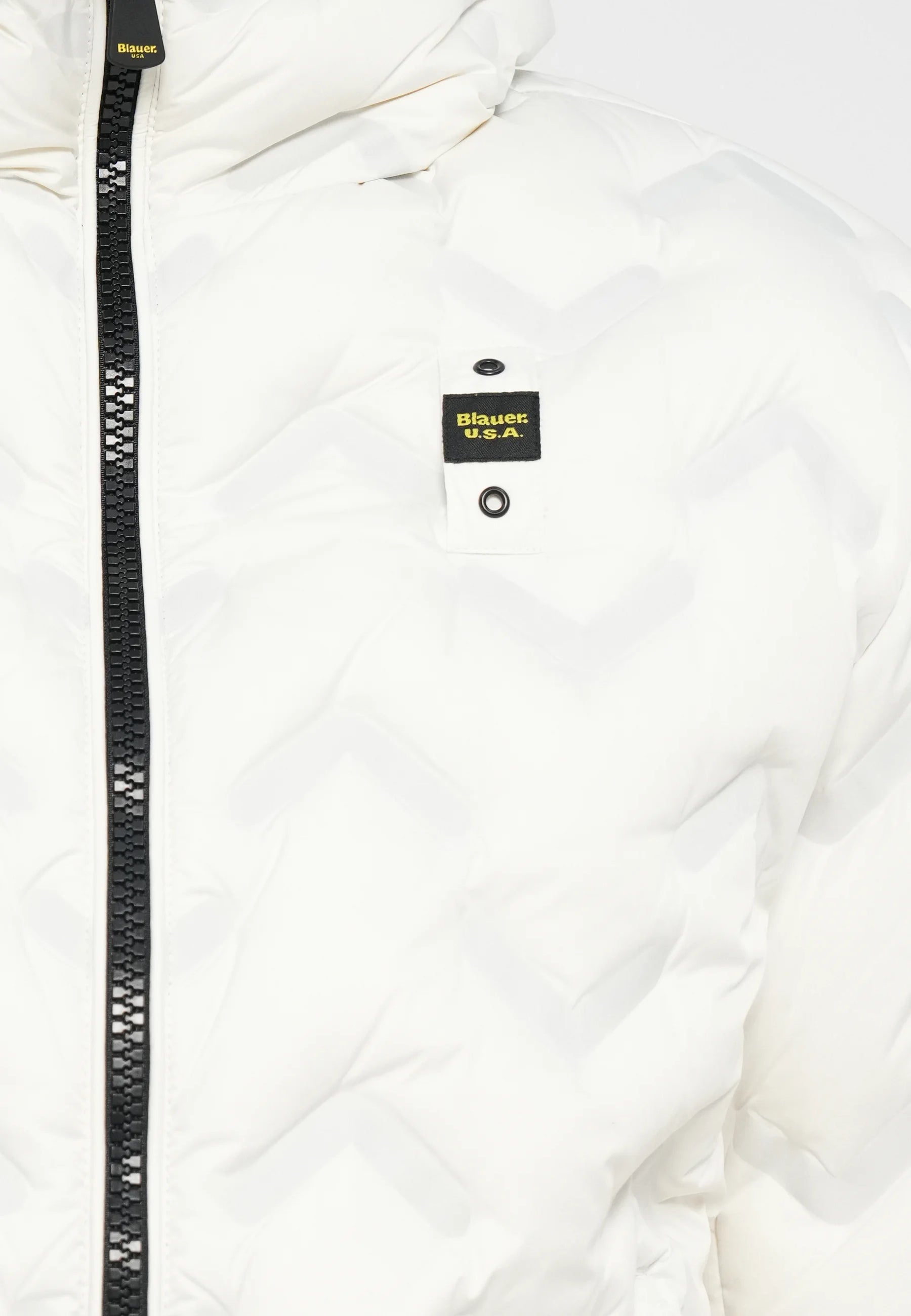 BLAUER Giubbotto Uomo Piumino Invernale Termosaldato Bianco