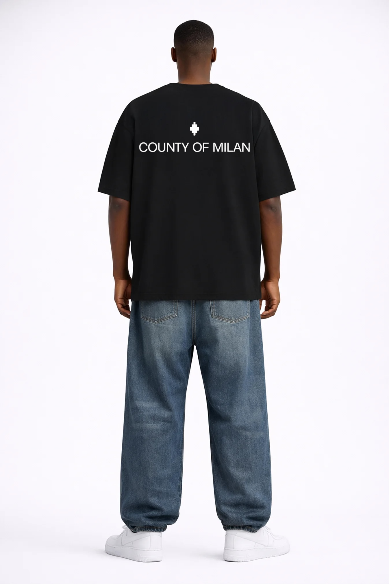 COUNTY OF MILAN Marcelo Burlon T-Shirt Con Stampa Tigre Nera