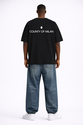 COUNTY OF MILAN Marcelo Burlon T-Shirt Con Stampa Tigre Nera