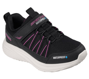 303484L/BKHP Skechers Waterproof Bounder Pro Bambino/Bambina Nera 26/27
