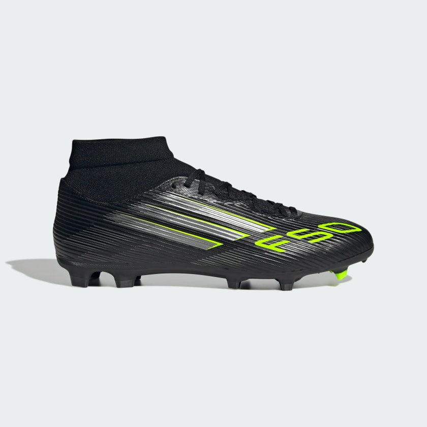 Adidas F50 Club Sneaker Uomo Nero Fluo Colletto Metà Altezza