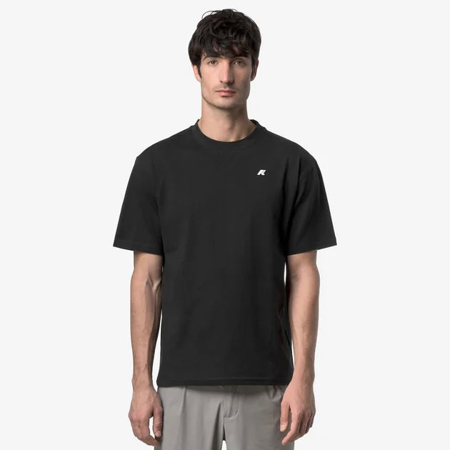 K-WAY T-Shirt Solo Jersey Triangle Nera