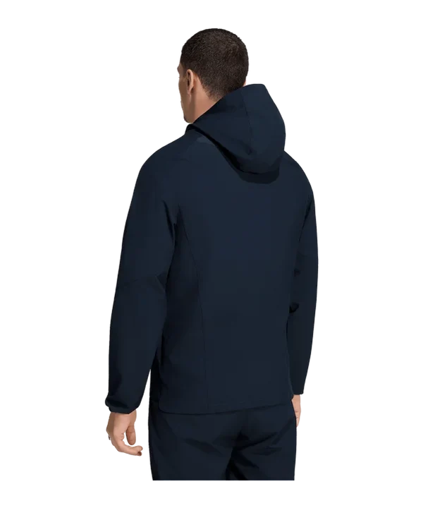 ADIDAS Tuta Completa Real Madrid Con Cappuccio e Zip Blu