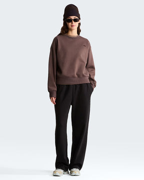 THE NORTH FACE Felpa Donna Girocollo Logo Piccolo Marrone/Nero 26/27