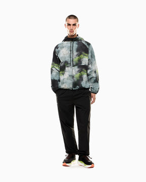 EMPORIO ARMANI Tuta Leggera In Microfibra Con Zip Verde/Grigio/Nero 25/26