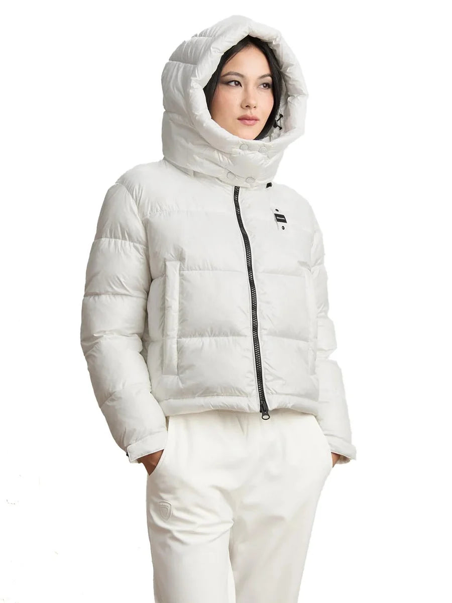 BLAUER Giubbotto Gloria Con Cappuccio Donna Bianco