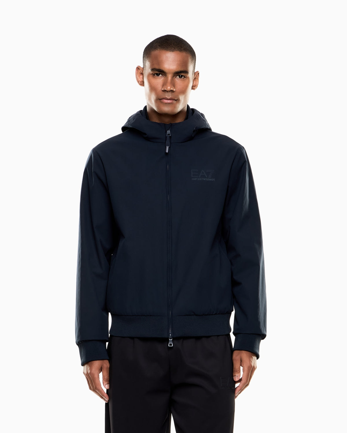 EMPORIO ARMANI Antivento Con Cappuccio Blu