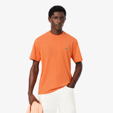 LACOSTE T-Shirt In Cotone Arancione