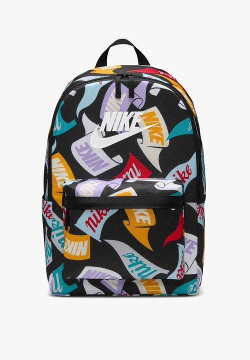 NIKE Zaino in Tessuto Multilogo Nero/Multicolor