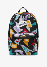 NIKE Zaino in Tessuto Multilogo Nero/Multicolor