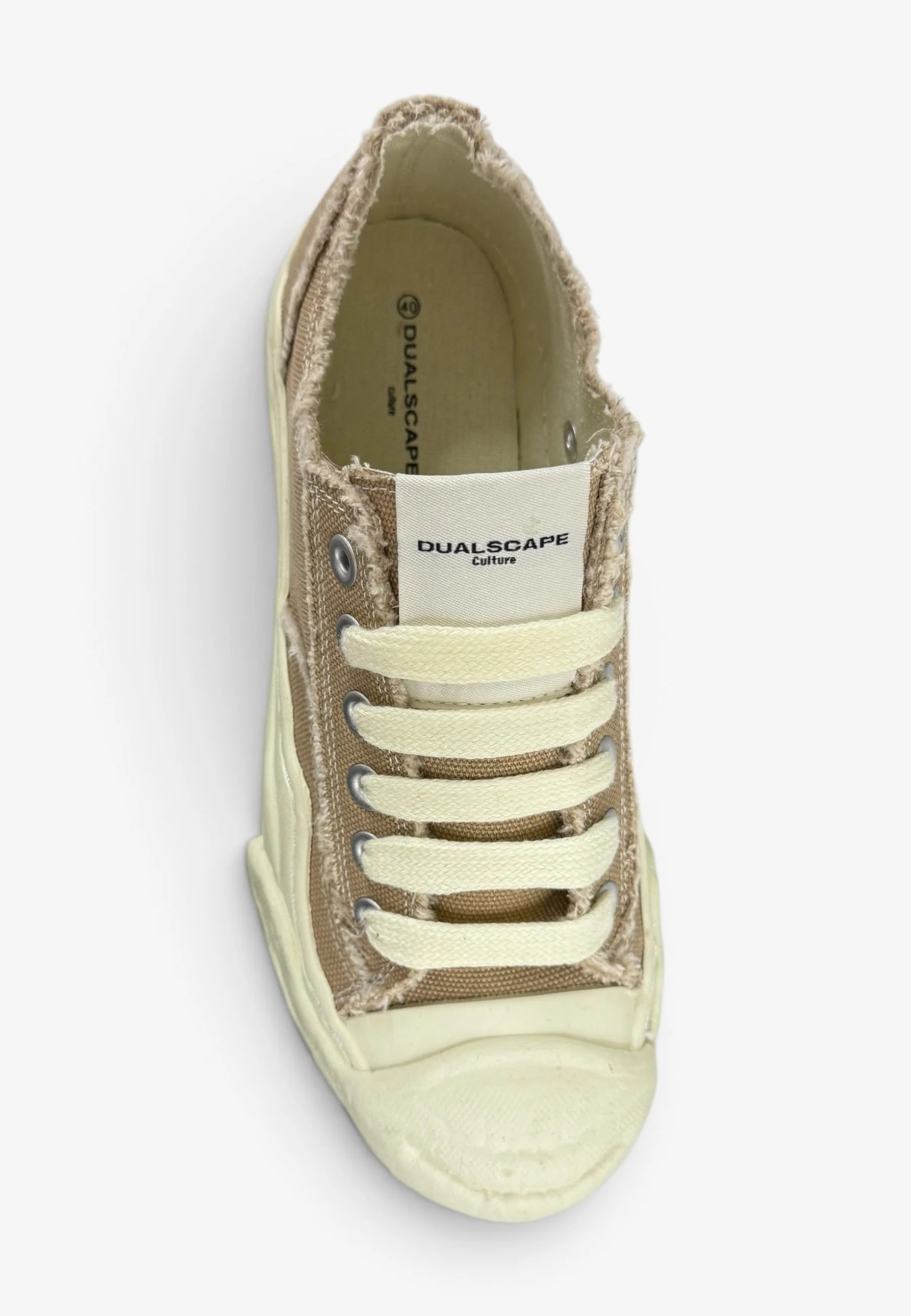 DUALSCAPE Sneakers In Tela Marrone/Panna