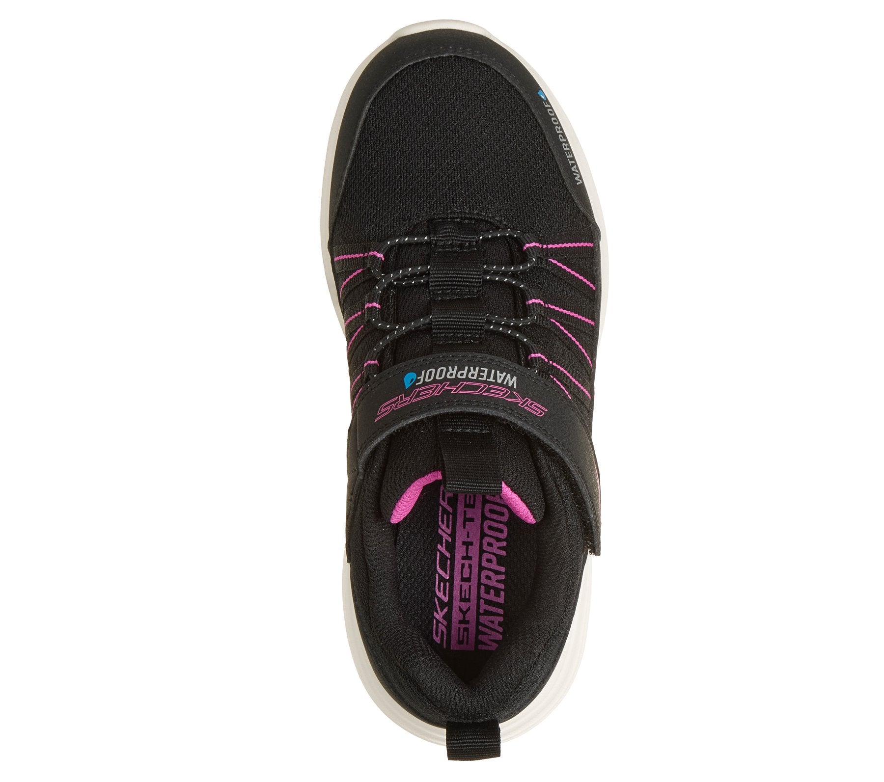 303484L/BKHP Skechers Waterproof Bounder Pro Bambino/Bambina Nera 26/27