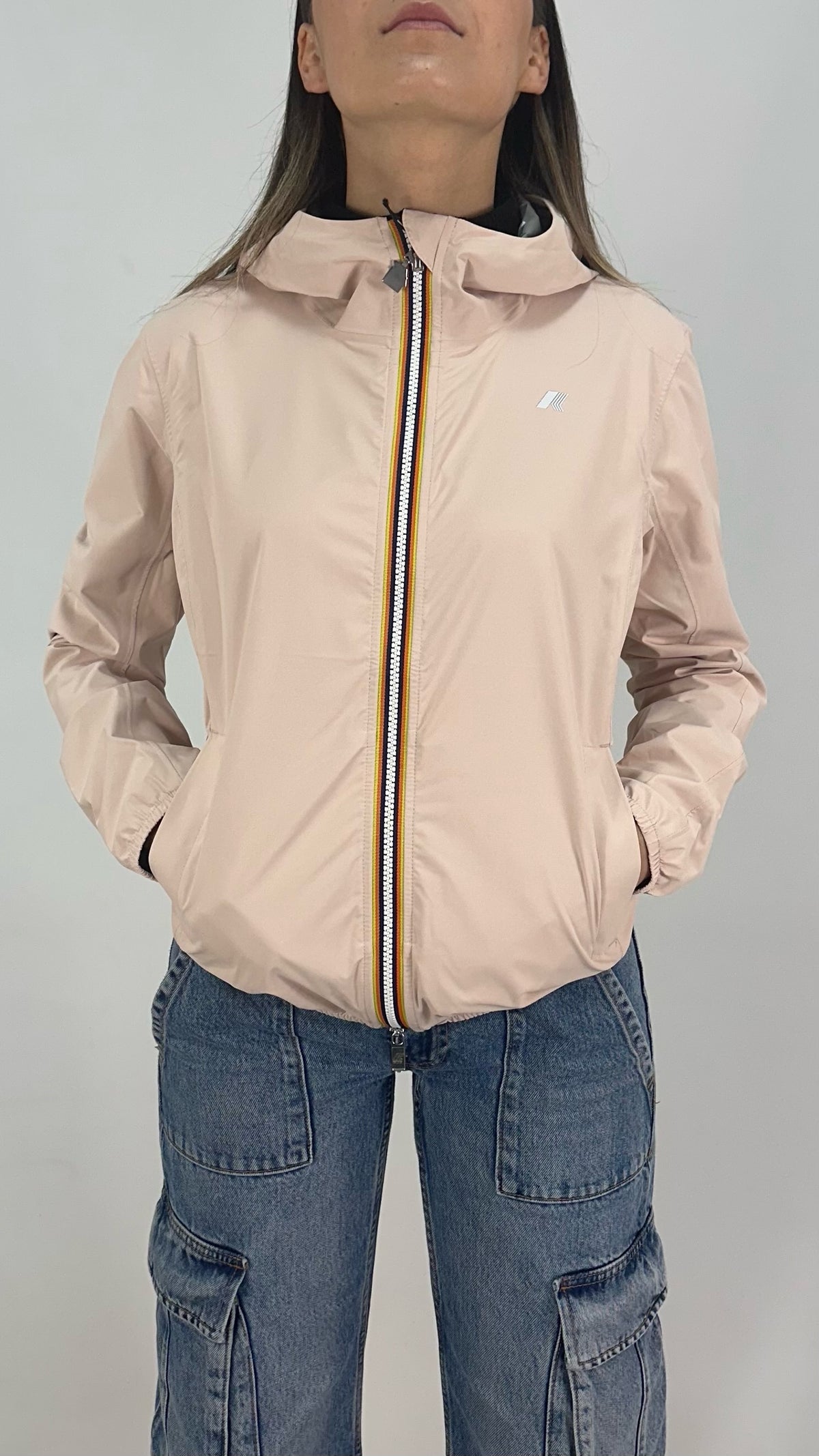 K-WAY Antivento Lyly Stretch Dot Donna Rosa