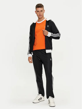 Adidas Originals Tuta Completa Uomo Nera Bianca Acetata con Zip