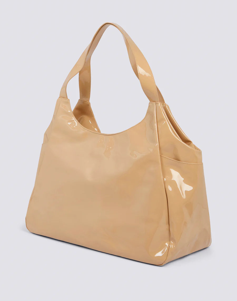 SUNDEK Chel Bag Borsa Da Mare Lucida Beige