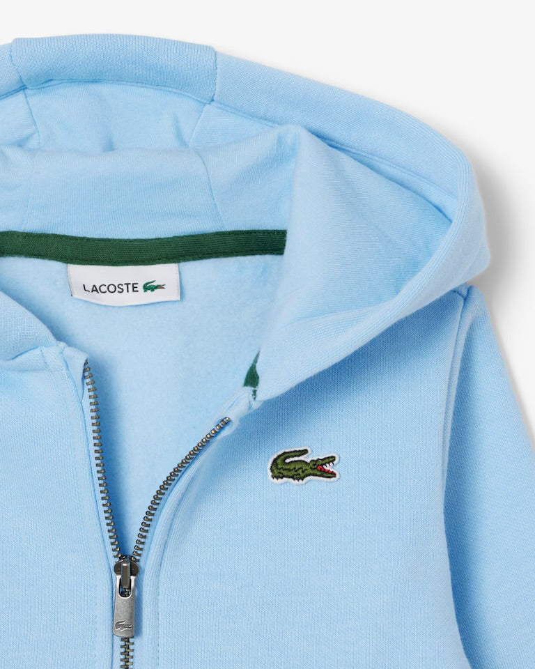LACOSTE Set Neonato In Tessuto Felpato Azzurro