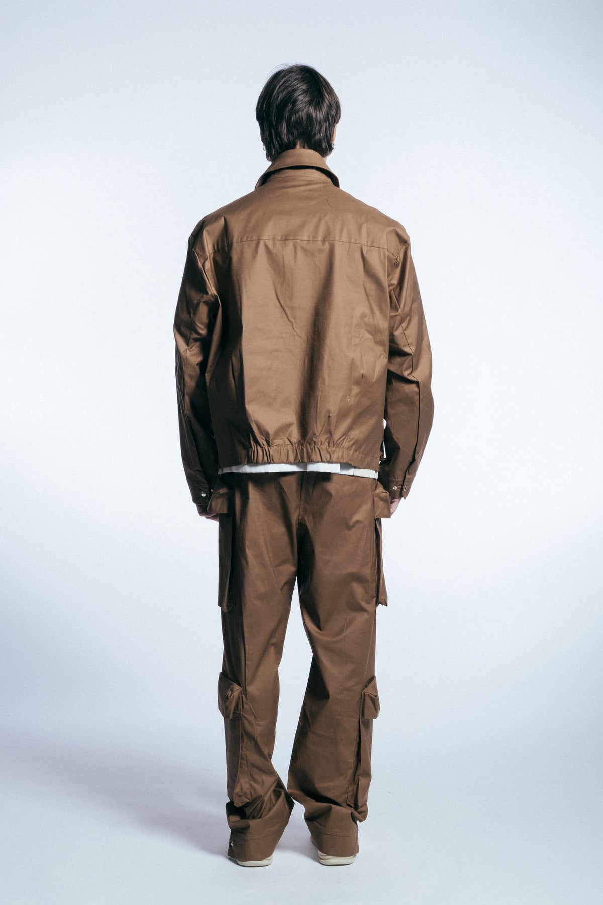 HYDO Coordinato Cargo Con Zip Marrone