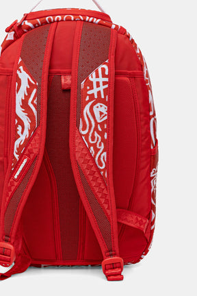 SPRAYGROUND Zaino Graffiti Wall Red Rosso/Bianco