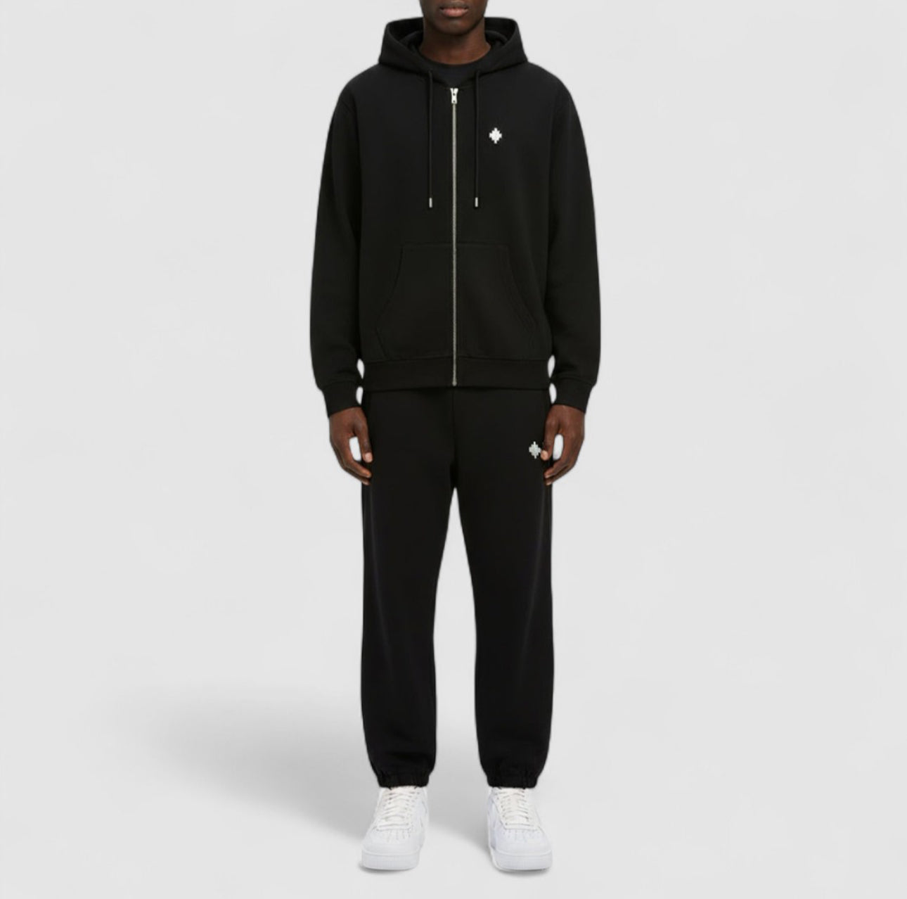 COUNTY OF MILAN Pantalone Con Logo Ricamato Nero