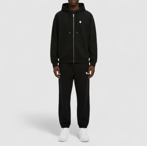 COUNTY OF MILAN Pantalone Con Logo Ricamato Nero
