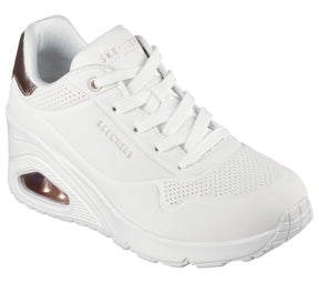 177520/WHT Skechers Donna Uno Wedge Bianche 26/27