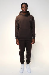 SOLDIER Tuta Felpata Con Cappuccio Marrone