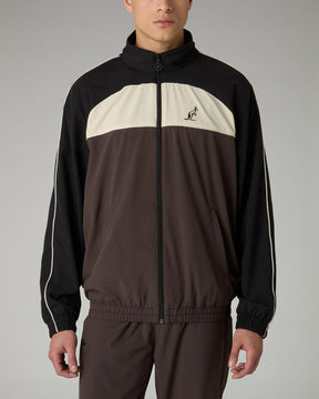 AUSTRALIAN Tuta Icon Slam TrackSuit Leggera In Microfibra Con Zip Caffe