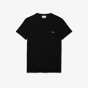 LACOSTE T-Shirt Basic In Cotone Pima Nera