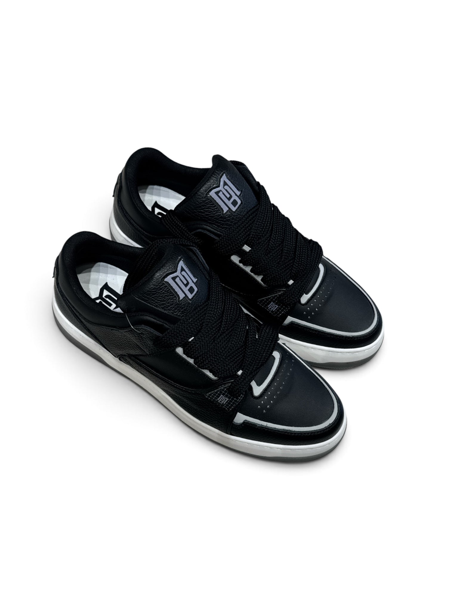 BRIAN MILLS Sneaker In Pelle Mod. Amiri Nera/Bianca