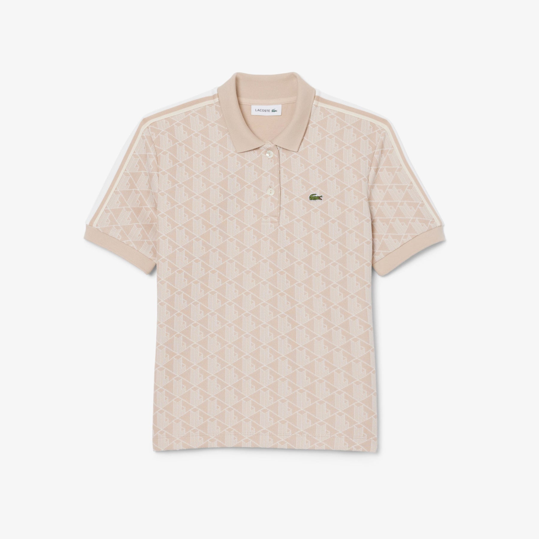 LACOSTE Polo Monogram Donna Panna