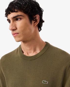 LACOSTE Maglioncino Basic In Cotone Verde