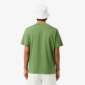 LACOSTE T-Shirt In Cotone Verde