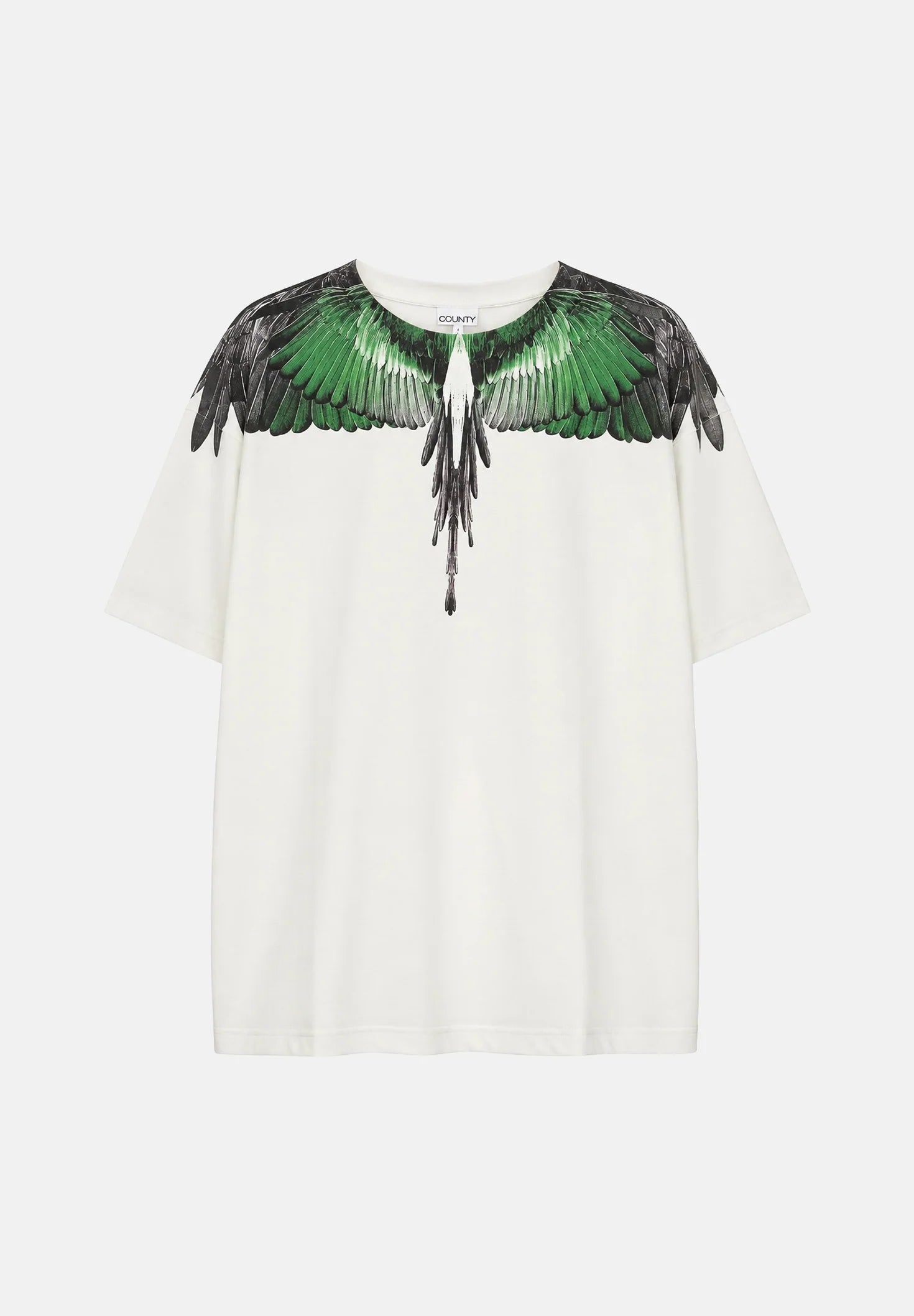 COUNTY OF MILAN T-Shirt Panna Marcelo Burlon Ali Verdi