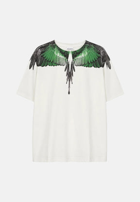 COUNTY OF MILAN T-Shirt Panna Marcelo Burlon Ali Verdi