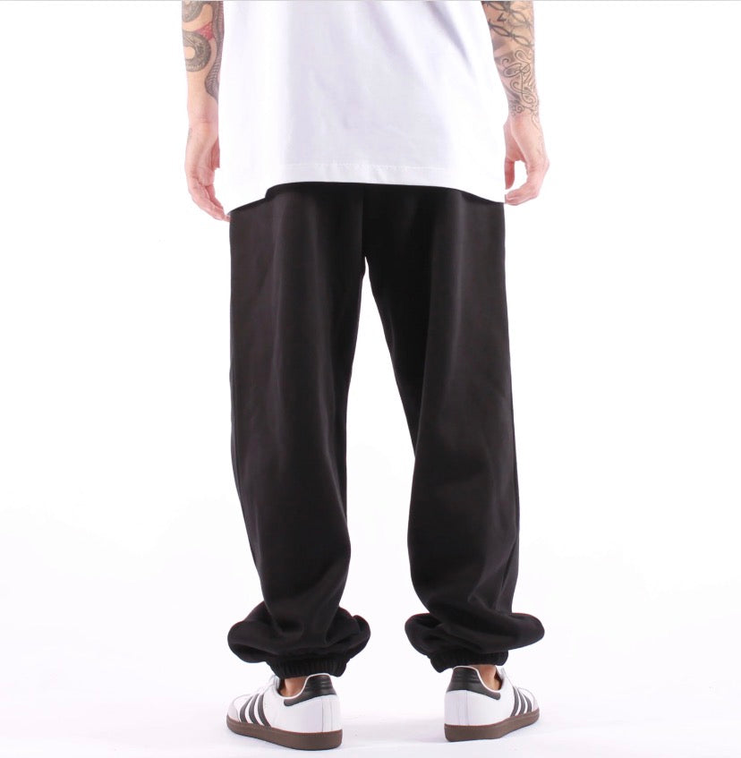 THE NORTH FACE Pantalone Di Tuta Felpato Nero Logo Piccolo Bianco